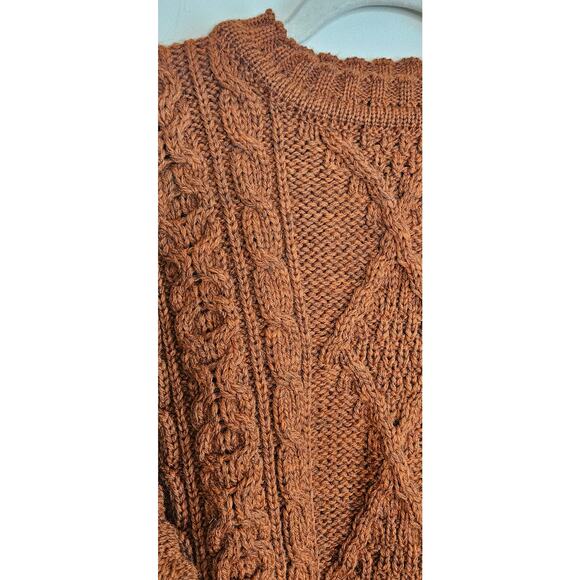 Cabela's 100% Pure New Wool Men's Sweater, Rust, Sz L, Ireland - Picture 2 of 5
